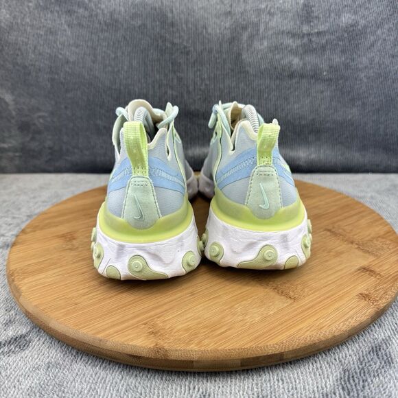 Nike Womens React Element 55 Size 7.5 Shoes Gray Blue Running Training Sneakers - Picture 4 of 10